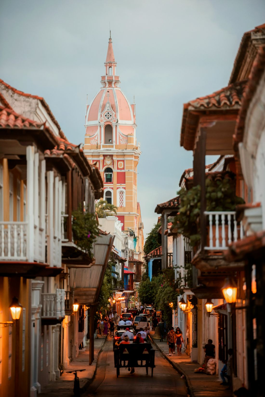 Catedral de Cartagena de Indias al atardecer